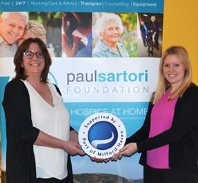 Charity Manager at the Paul Sartori Foundation Sandra Dade and PR and Communications Executive at the Port of Milford Haven Sara Andrew