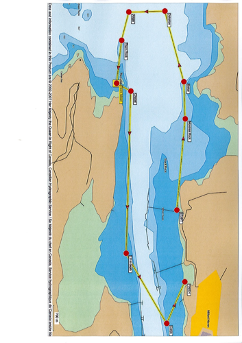 A map of a lake