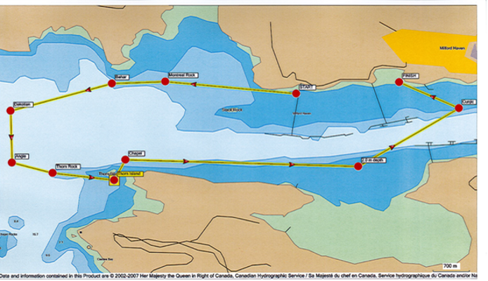 NTM 022.25 Longboat Rowing Race route