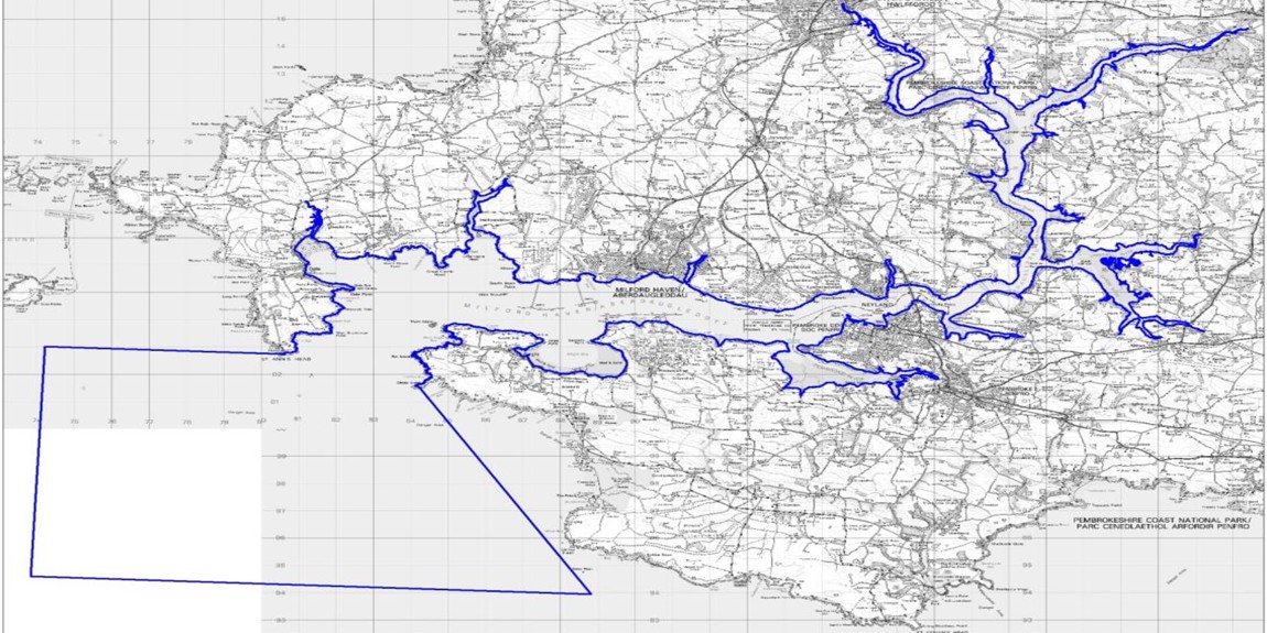 Map of Port of Milford Haven's jurisdiction