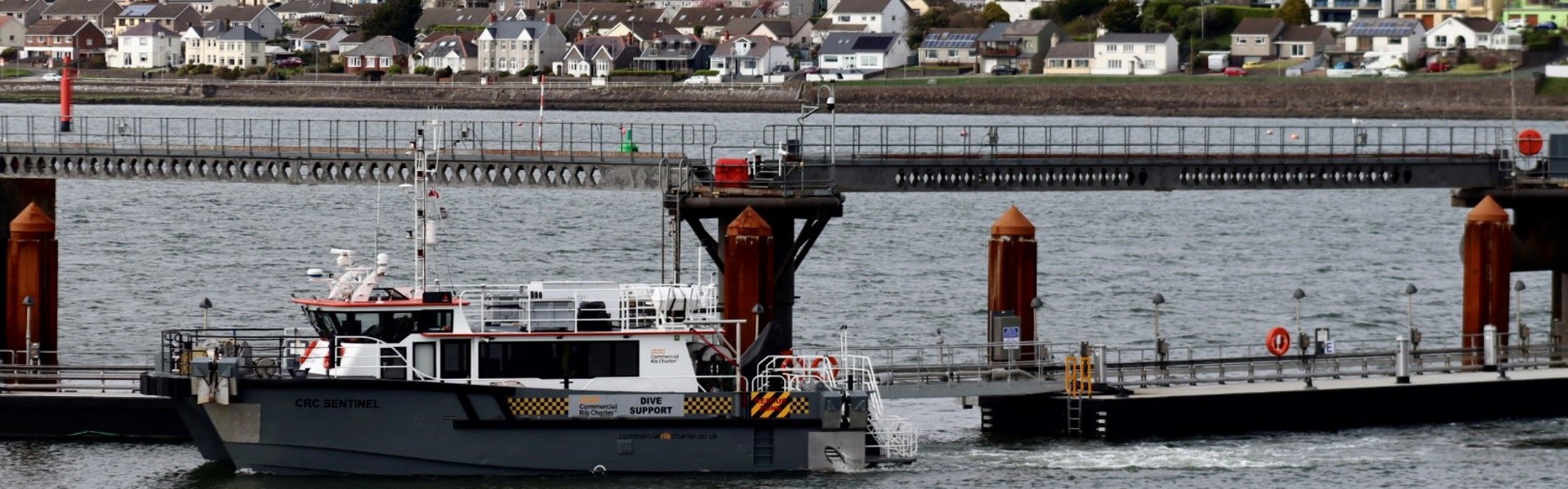 The CRC Sentinel Was The First Vessel To Use The New Workboat Pontoons.
