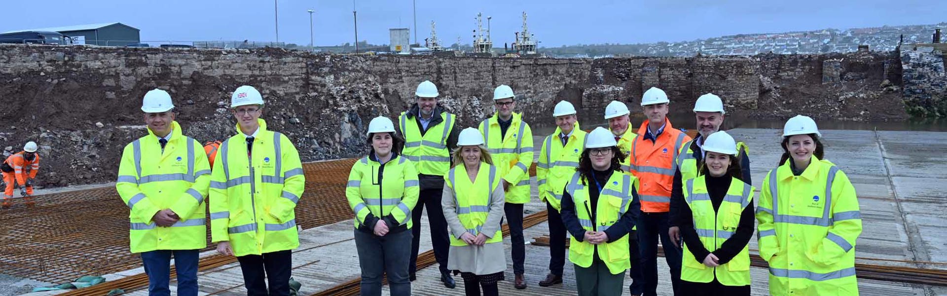 The Secretary Of State For Wales, David TC Davies, Visited Pembroke Port Where The Multi Million Pound Pembroke Dock Marine Project Is Underway.