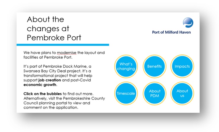 Proposed changes at Pembroke Port